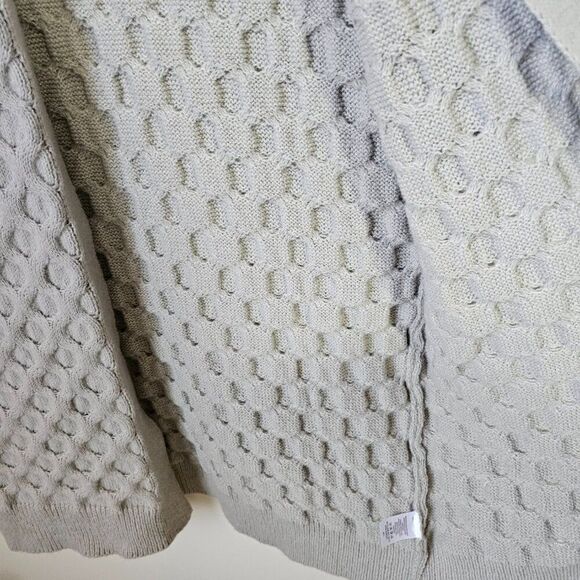 WORN ONCE COZY CO. BY COZY CASUAL HONEYCOMB PATTERN SUPER COZY LONG SWEATER M/L - Picture 7 of 14